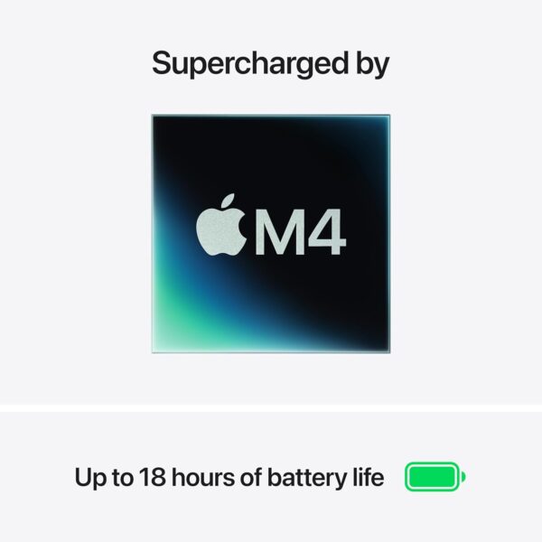 Apple MacBook Air 2025 M4, 13,6 polegadas, 16 GB , 256 GB SSD Midnight - Imagem 5