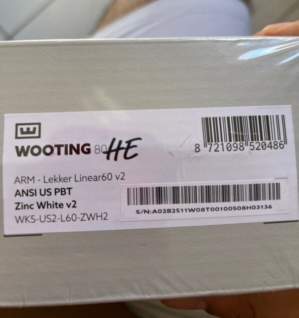 Teclado Wooting 80 Zinco Branco - Imagem 4